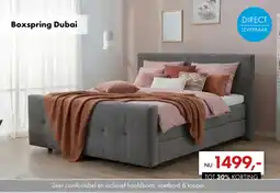 Woonsquare Boxspring Dubai aanbieding