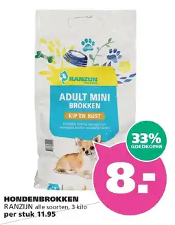 Ranzijn ranzijn adult mini brokken kip en rijst aanbieding