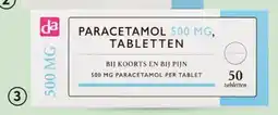 DA DA Pijnstillers Paracetamol 500 mg aanbieding