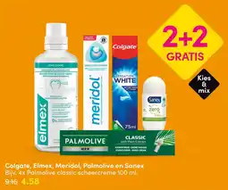 DA Colgate, Elmex, Meridol, Palmolive en Sanex aanbieding