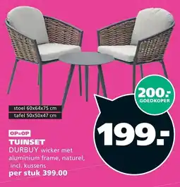 Ranzijn durbuy tuinset aanbieding