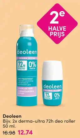 DA deoleen derma-ultra 72h deo roller aanbieding