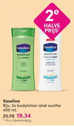 DA Vaseline bodylotion aloë soothe aanbieding