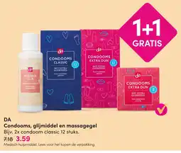 DA DA Condoms, glijmiddel en massagegel aanbieding