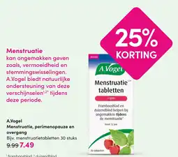 DA A.Vogel Menstruatie, Perimenopauze en Overgang aanbieding