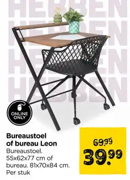 Xenos Bureaustoel of bureau Leon aanbieding