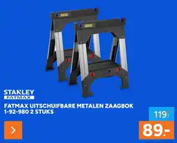 BOUWMAAT stanley fatmax uitschuifbare metalen zaagbok 1-92-980 aanbieding