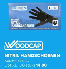 BOUWMAAT Woodcap Nitril Handschoenen aanbieding