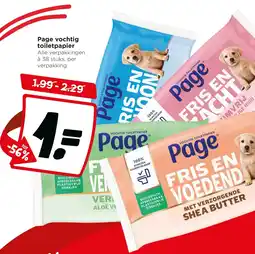 Jumbo Page vochtig toiletpapier aanbieding