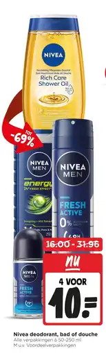 Jumbo Alle nivea deodorant, bad of douche aanbieding