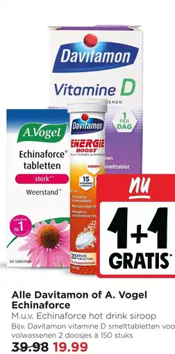 Jumbo Alle davitamon of a. vogel echinaforce aanbieding