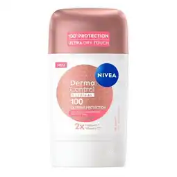 Trekpleister NIVEA Derma Control Clinical Extreme Protection Deodorant Stick aanbieding