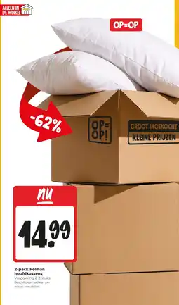 Jumbo Felman hoofdkussens aanbieding