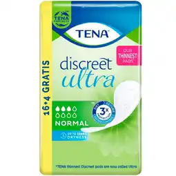 Kruidvat Tena Discreet Ultra Normal Incontinentieverband aanbieding