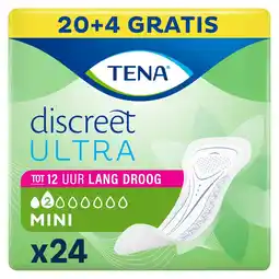 Kruidvat Tena Discreet Ultra Mini Incontinentieverband aanbieding