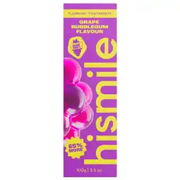 Kruidvat Hismile Grape Bubblegum Tandpasta aanbieding