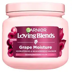 Kruidvat Garnier Loving Blends Grape Moisture Hydraterend & Regenererend Masker aanbieding