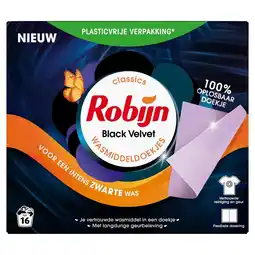 Kruidvat Robijn Classics Black Velvet Wasmiddeldoekjes aanbieding