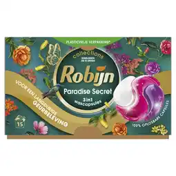 Kruidvat Robijn Paradise Secret 3-in-1 Wascapsules aanbieding