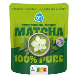 Albert Heijn AH Ceremonial matcha 100% pure aanbieding
