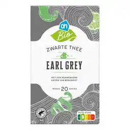Albert Heijn AH Biologisch Zwarte thee earl grey aanbieding