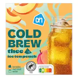 Albert Heijn AH Cold brew ice tea peach aanbieding