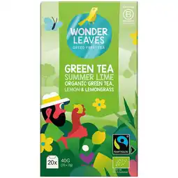 Albert Heijn WonderLeaves Green tea summer lime aanbieding
