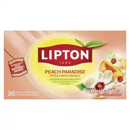 Albert Heijn Lipton Peach paradise herbal tea aanbieding