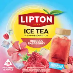 Albert Heijn Lipton Ice tea hibiscus raspberry infusion aanbieding