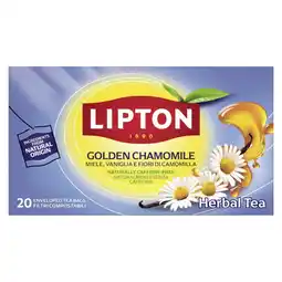 Albert Heijn Lipton Golden chamomille herbal tea aanbieding