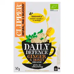 Albert Heijn Clipper Daily defence ginger & honey aanbieding