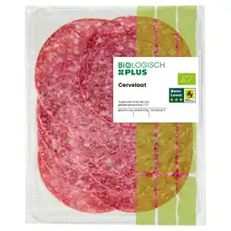 PLUS Biologisch PLUS Cervelaat aanbieding