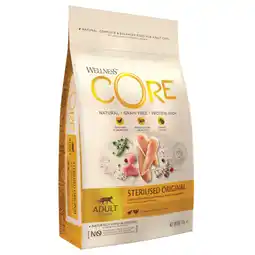 Zooplus Dubbelpak: 2x4 kg Wellness Core Cat Adult Sterilized Original droog kattenvoer aanbieding