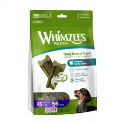 Zooplus Voordeelpakket: 2x 56 stuks Whimzees by Wellness Soft Snacks maat XS voor zeer kleine honden aanbieding