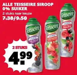 De Boerenschuur Teisseire siroop aanbieding