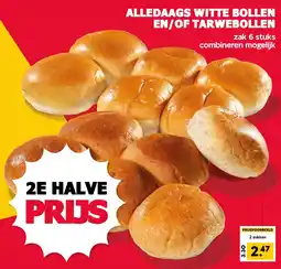 De Boerenschuur alledaags witte bollen en/of tarwebollen aanbieding