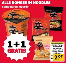 De Boerenschuur Nongshim noodles aanbieding