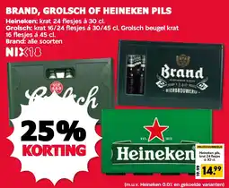 De Boerenschuur brand, grolsch of heineken pils aanbieding