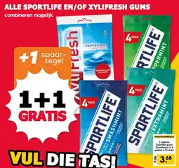 De Boerenschuur sportlife en/of xylifresh gums aanbieding