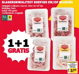 De Boerenschuur slagerskwaliteit reepjes en/of blokjes aanbieding