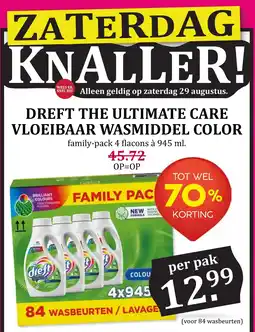 De Boerenschuur Dreft the ultimate care vloeibaar wasmiddel color aanbieding