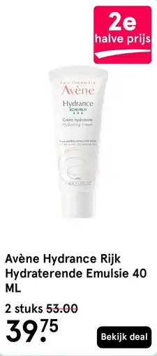 Etos Avène Hydrance Rijk aanbieding