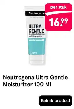 Etos Neutrogena Ultra Gentle Moisturizer 100 ML aanbieding