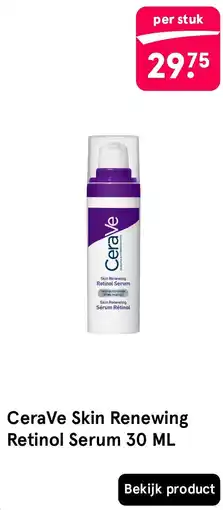 Etos CeraVe Skin Renewing Retinol Serum aanbieding