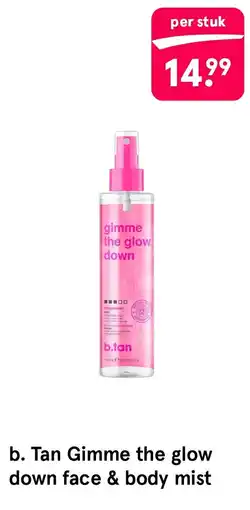 Etos b.tan Gimme the glow down face & body mist aanbieding