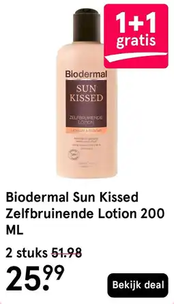 Etos Biodermal Sun Kissed Zelfbruinende Lotion aanbieding