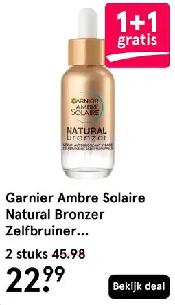 Etos Garnier Ambre Solaire Natural Bronzer aanbieding
