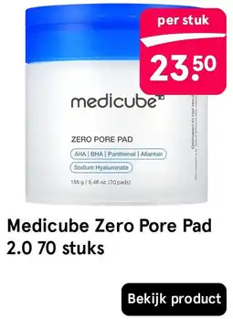 Etos medicube zero pore pad 2.0 aanbieding