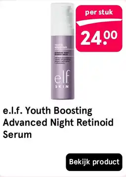 Etos e.l.f. skin youth boosting advanced night retinoid serum aanbieding