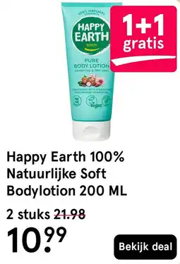 Etos Happy Earth Natuurlijke Soft Bodylotion aanbieding